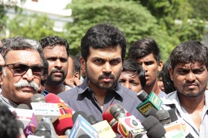 Nadigar Sangam Sweetbox Shirt Saree Veshti Distribution Stills